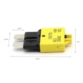 thumbnail image 2 of Fusible del interruptor de circuito ATC Fusible DC32V RESET MANUAL DE RESECCIÓN PARA CAR BARCO (20A) Amarillo, 2 of 8