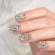 thumbnail image 1 of Press On Nails Elevenail, 24 piezas de diamantes de imitación 3D de tapa completa, hechos a mano, 1 of 9