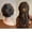 Black+Curry, variant on EKE Women’s Hair Clip Vintage Retro Back-Wear Elegant Hair Accessory with Fashion Texture