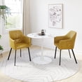 thumbnail image 5 of ZUO Loiret Modern Dining Chair in Yellow (Set of 2), 5 of 12