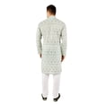 thumbnail image 3 of TRILOKI Damask Men Kurta Pajama Set Ethnic Indian Traditional Wear Ethnic Diwali Puja, 3 of 4
