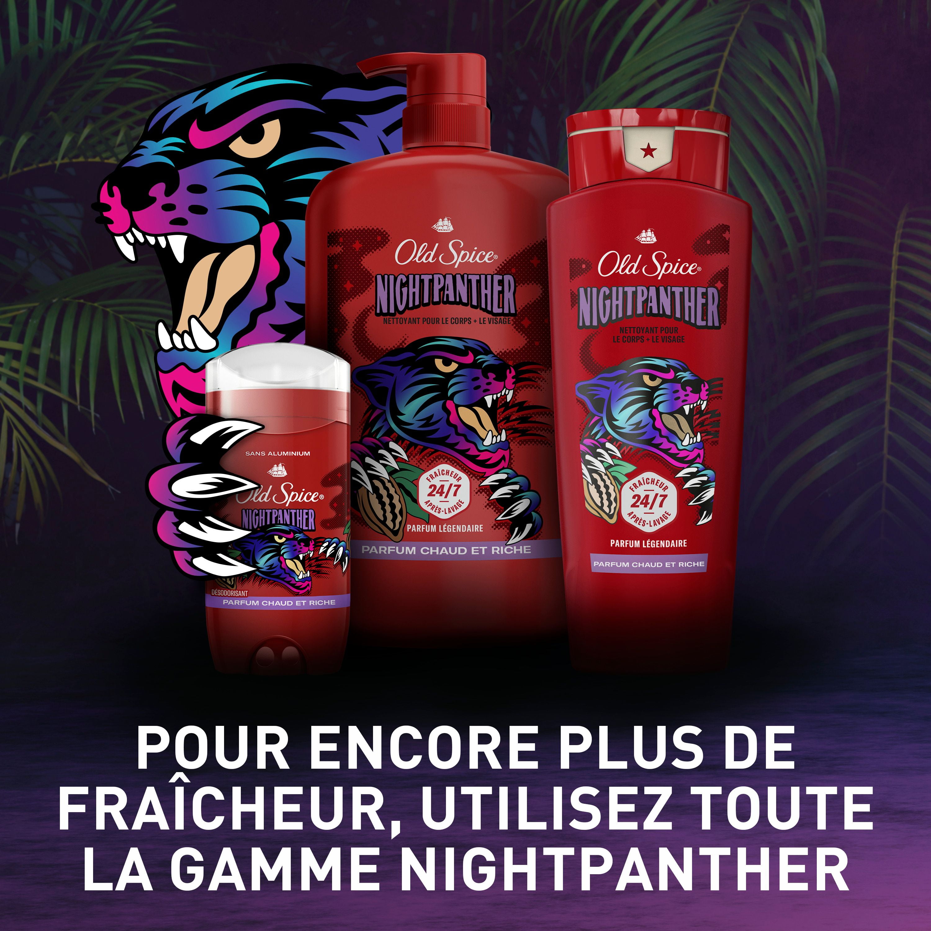 Nettoyant pour le corps Old Spice pour hommes, NightPanther