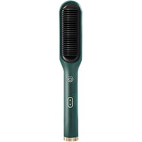 Multifunctional Hair Straightener Brush 2 in 1 Heating Hair Hot Comb Brush Anti-Scald Iron Straightening Brush Styler Tools