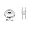 thumbnail image 2 of IFANLANDOR 3Pcs Metal Bobbins for Sewing Machine Iron Spools Flat Silver 2.9x1.0x0.3in, 2 of 8