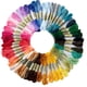 thumbnail image 1 of Hilos De Punto De Cruz De Hilo De Bordado De Color Arcoíris Premium SM SunniMix Hilo de bordar de 50 colores, 1 of 8