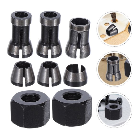 FUTUREORYY 8Ud De Adaptadores Collet Para Router En Resistente Con Cambio Para Herramientas De Grabado