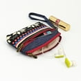 thumbnail image 2 of Guardoinrt Sac à Main Portable et à la Mode Petit Motif Style Ethnique Sac à Main en Tissu Style Ethnique Porte-Monnaie en Coton Trousse de Maquillage Rouge - Vent Ethnique LQ 1ensemble, 2 of 6