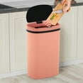 thumbnail image 5 of NiamVelo Kitchen Trash Can  with Lid, 13 Gallon Garbage Can Automatic Trash Can  for Bedroom Bathroom Home Office,Pink, 5 of 9