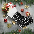 thumbnail image 6 of Coolnut Bat Black Christmas Stockings Christmas Presonalized Large Stocking Sock, Set of 1 Xmas Party Winter Decor Candy Bag Family Holiday Gift, 17.7 Inch, 6 of 7