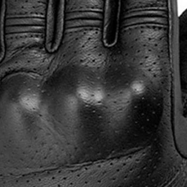 Mens black leather gloves xxl deals