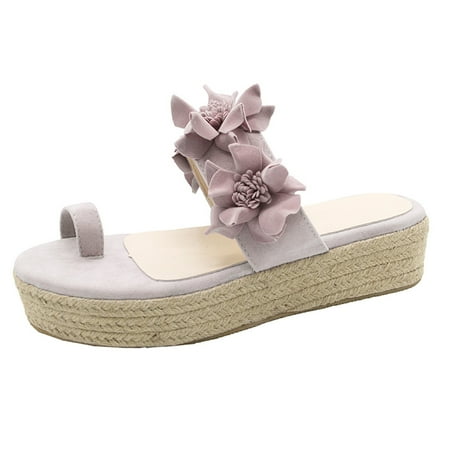 

Inkach Women Ankle Strap Summer Slide Sandals Flats Flip-Flops Shose