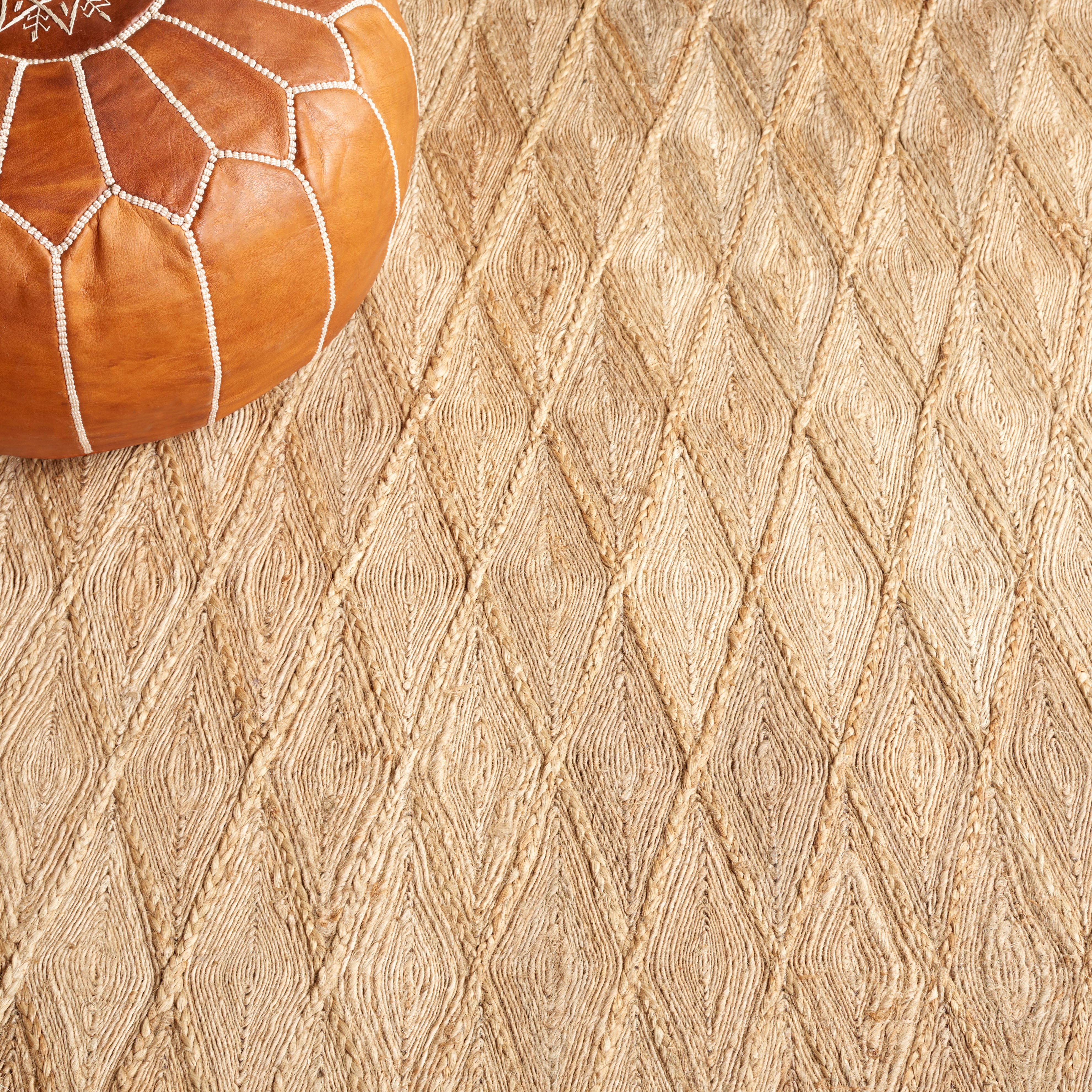 SAFAVIEH Natural Fiber Ethelbert Geometric Area Rug, Natural, 6' x 9'