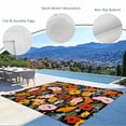 thumbnail image 3 of Watercolor Poppy Outdoor Rug for Patio/Deck/Porch, Non-Slip Large Area Rug 5 x 8 Ft, Spring Floral Daisy Tulips Botanical Vintage Indoor Outdoor Rugs Washable Area Rugs, Camping Rug Carpet Runner, 3 of 8
