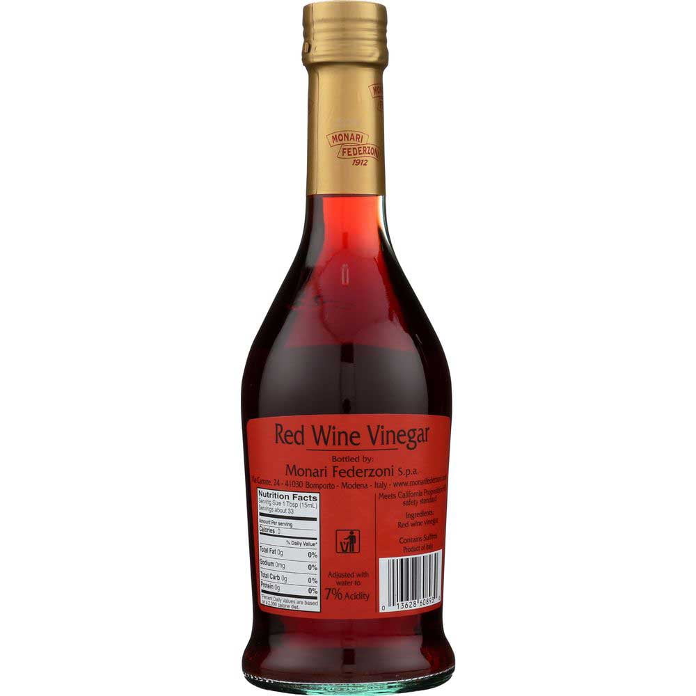 Monari Red Wine Vinegar, 16.9 Ounce -- 6 per Case.