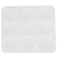 thumbnail image 3 of 3Pcs Heart-Shaped Mold DIY Baking Mold 9-Hole Cake Making Mold Tool for Home Use, 3 of 9