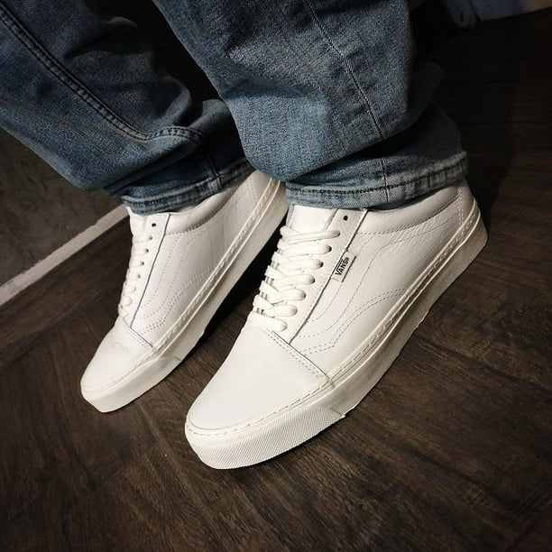 Tenis Casuales Zapatos Vans De Colores Walmart Tenis Vans Classic Slip-On  Casual Moderno Blanco VN000EYEW00