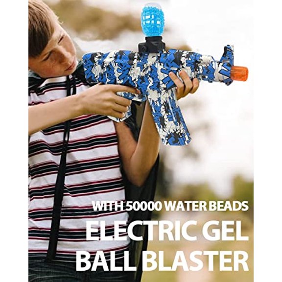 Blaster eléctrico de bolas de gel, bláster de bolas de salpicaduras completamente automáti