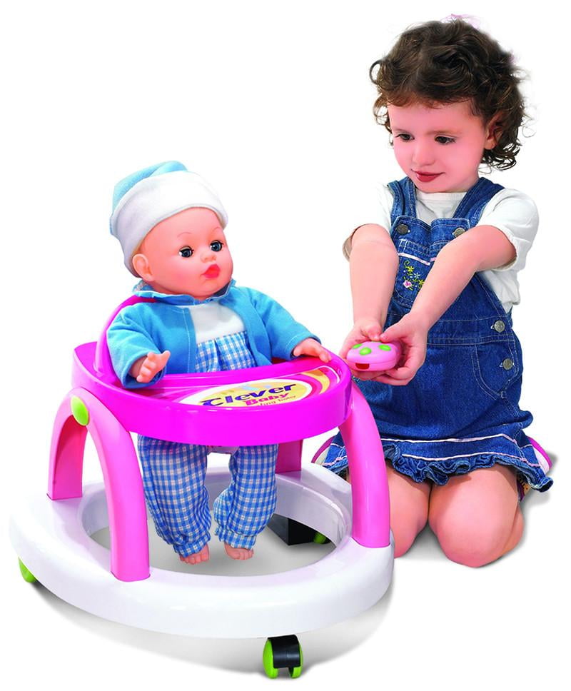 baby doll walker with remote