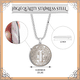 thumbnail image 3 of Collar Medalla San Benito Dije Cadena Acero Inoxidable Xtellar plateado, 3 of 4