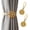 Gold, variant on Curtain Tiebacks, 2 Pack Spring Wire Curtain Holdbacks - No Drill Wall Mounted Tie Backs for Indoor/Outdoor Curtains, Modern Pull Backs for Office Decor ()