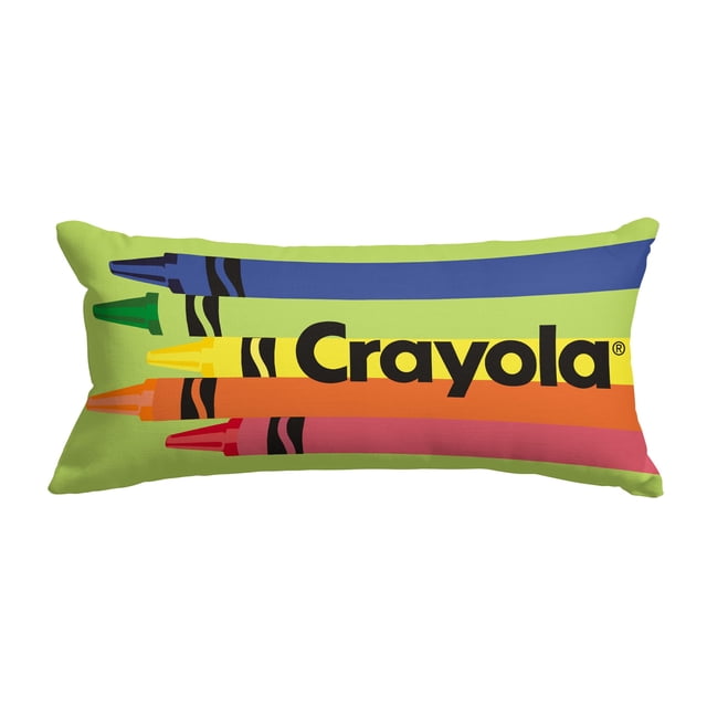 Almohada jumbo crayola Crayons 120 cm x 50 cm verde