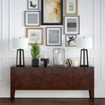 thumbnail image 4 of Henn&Hart 14" Blackened Bronze Metal/Fabric Table Lamp, 4 of 8