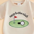 thumbnail image 5 of Baby Onesies Boy Newborn Infant Baby Boy Girl Golf Short Sleeve Romper New To The Club Bubble Outfit Summer Jumpsuit Clothes, 5 of 6