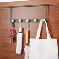 thumbnail image 4 of Billuyoard Ganchos colgantes para llaves montados en la puerta, perchero para toallas sin perforaciones, soporte para bolsa de hierro, estante de Cocina y Comedor Blanco Billuyoard HA066820-01, 4 of 6