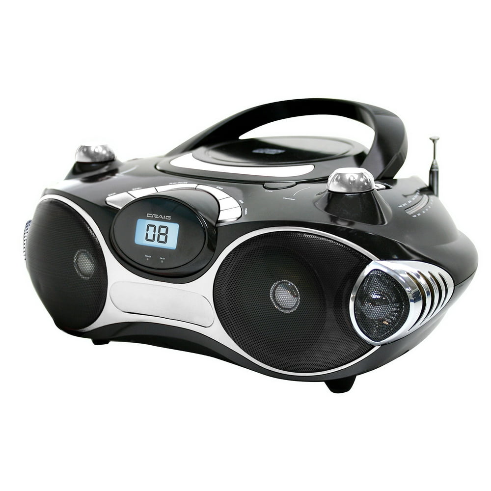 Craig Bluetooth CD Boombox with AM/FM Stereo Radio and LED Display