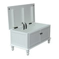 thumbnail image 3 of International Concepts Beach White Cottage Blanket Chest, 3 of 14