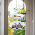 thumbnail image 4 of Sueyeuwdi Clearance Hummingbird Fruit Basket Cake Stand European Double Layer Fruit Tray Cake Rack Fruit Layered Tray Multifunctional Bird Feeder Blue Outdoor, 4 of 9