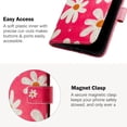 thumbnail image 6 of Compatible for Google Pixel 7 Pro Wallet Case, Painting Pattern Premium PU Leather [Credit Card Holder] [Wrist Strap] Flip Stand Feature Purse Case Full Protective Pattern Cover, Pink Flower, 6 of 14