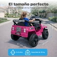 thumbnail image 3 of Carro Montable Eléctrico 4x4 Yei Cosmo 12V Rosa con Control Remoto USB Bluetooth, 3 of 8