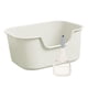 thumbnail image 3 of Caja de arena para gatos, orinal para gatitos, arenero para gatos, orinal grande, arena para mascotas con parte superior abierta Blanco, 3 of 9