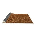 thumbnail image 2 of Ahgly Company Indoor Rectangle Abstract Orange Modern Area Rugs, 2' x 4', 2 of 4