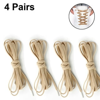 JZXFYSJYW 2 Pairs Elastic Shoe Laces for Sneakers No Tie Stretchy Shoe Strings for Converse High Tops Shoes Lace Adults Kids