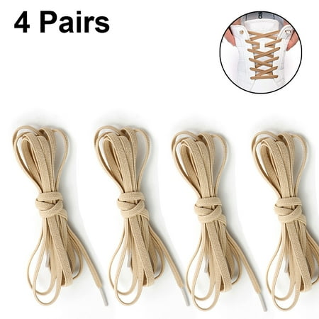 

4 Pairs Elastic Shoe Laces - Quick to Install No tie Shoelaces for Kids and Adults