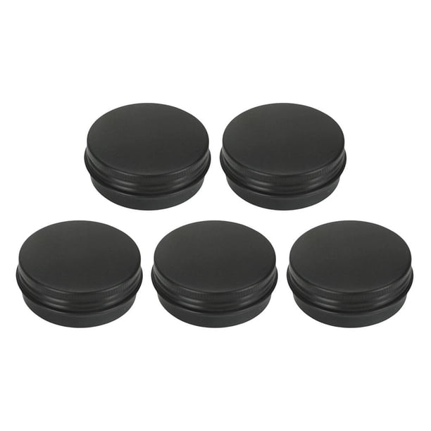 Recipientes de aluminio con tapa de ajuste a presión de lata redonda poco profunda de 5 piezas 30ml Sunnimix Estuche cosmético de latas de aluminio