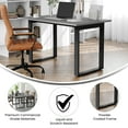 thumbnail image 6 of Flash Furniture Commercial 48x30 Conference Table with 1" Thick Double Sided Laminate Table Top with PVC Edging and Heavy Duty U-Frame Steel Base, Gray Oak, 6 of 12