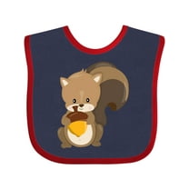 Inktastic Cute Woodland Animal Squirrel Boys or Girls Baby Bib