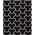 thumbnail image 2 of SAFAVIEH Cambridge Joshua Geometric Tessellation Wool Area Rug, Black/Ivory, 8' x 10', 2 of 7