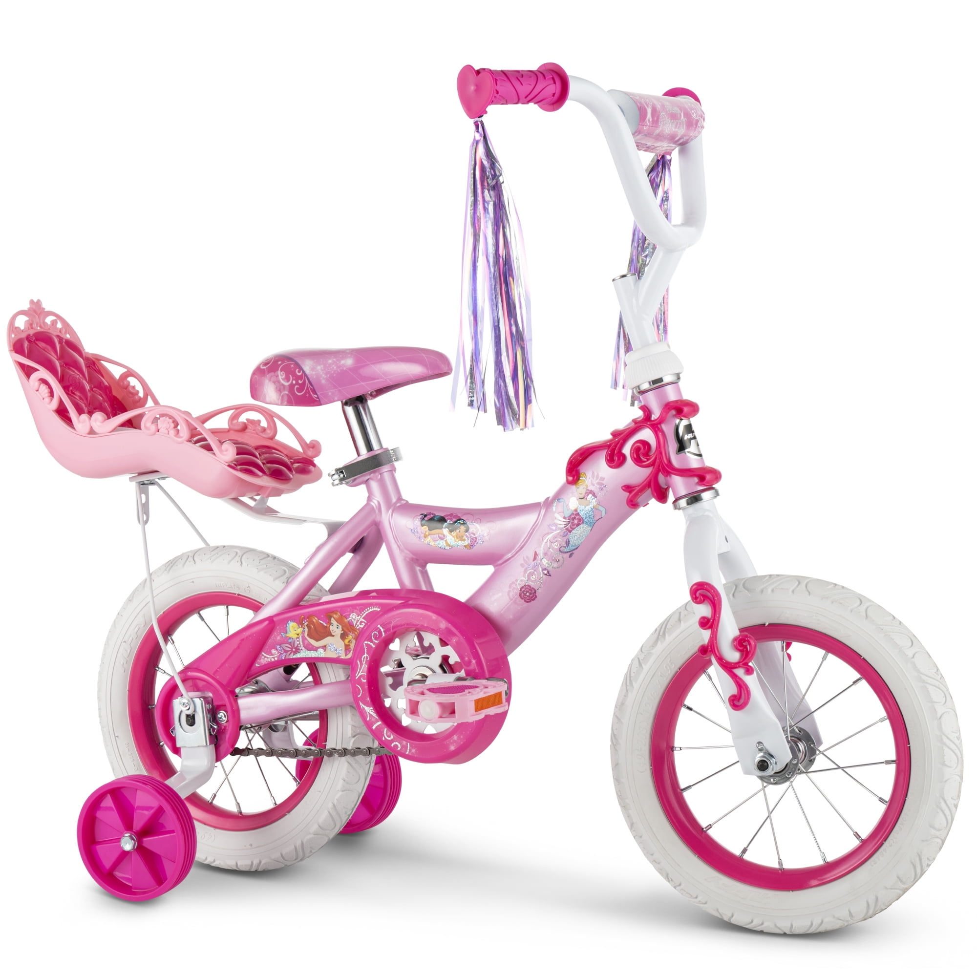 Huffy 12" Disney Princess Kids' Bike, Fits Riders 37" - 42", Pink, Youth, Girl's