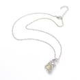 thumbnail image 3 of Luminous Alloy Locket Pendant Necklaces Glow in the Dark Deep Sky Blue 18.42 inch(46.8cm), 3 of 5