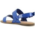 thumbnail image 6 of Journee Womens Lavine Multi Strap Flat Sandals, 6 of 9