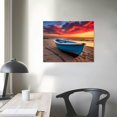 thumbnail image 4 of Sunset Sea Beach Modern Seascape Pictures Paintings on Canvas Wall Art Stretched Canvas Prints Artwork for Living Room Bedroom Home Office Decorations, 4 of 5