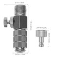 thumbnail image 2 of Greenadscape 1Jgo Conector De Manguera Para Aerógrafo De Cobre Plateado Resistente Y Duradero Para Uso En Casa, 2 of 6
