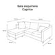thumbnail image 4 of Sala Esquinera Modular Caprice izquierda o derecha Atlas del Descanso, Café, 4 of 4