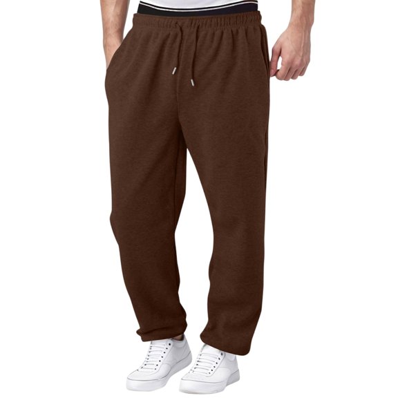 Mens Sweatpants Casual Wide Leg Loose Fit Lounge Pants Fashion Baggy Lightweight Joggers With Pockets