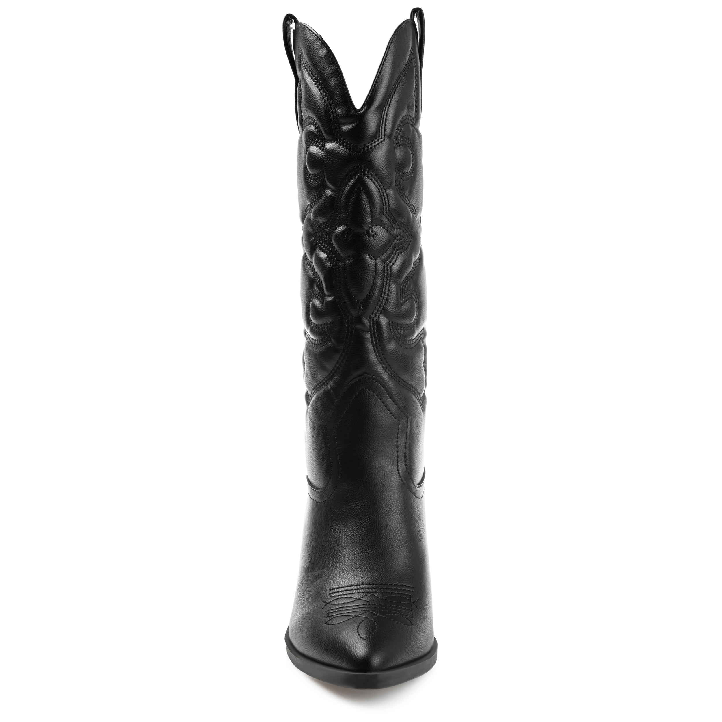 Journee Womens Chantry Pointed Toe Pull On Western Boots