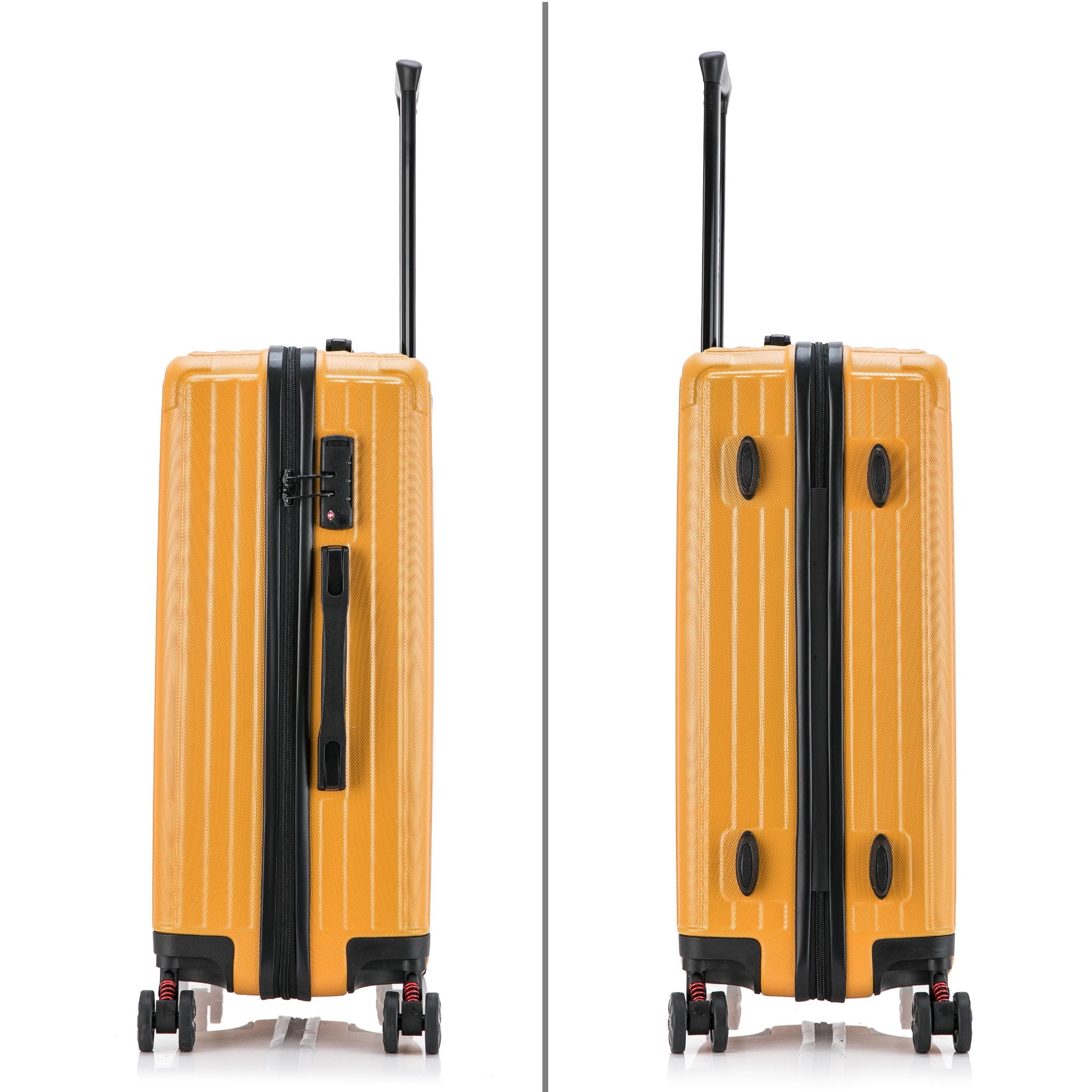 Dukap 24” Unisex Hardside Spinner Luggage, Orange
